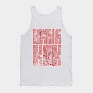 Bangkok, Thailand City Map Typography - Oriental Tank Top